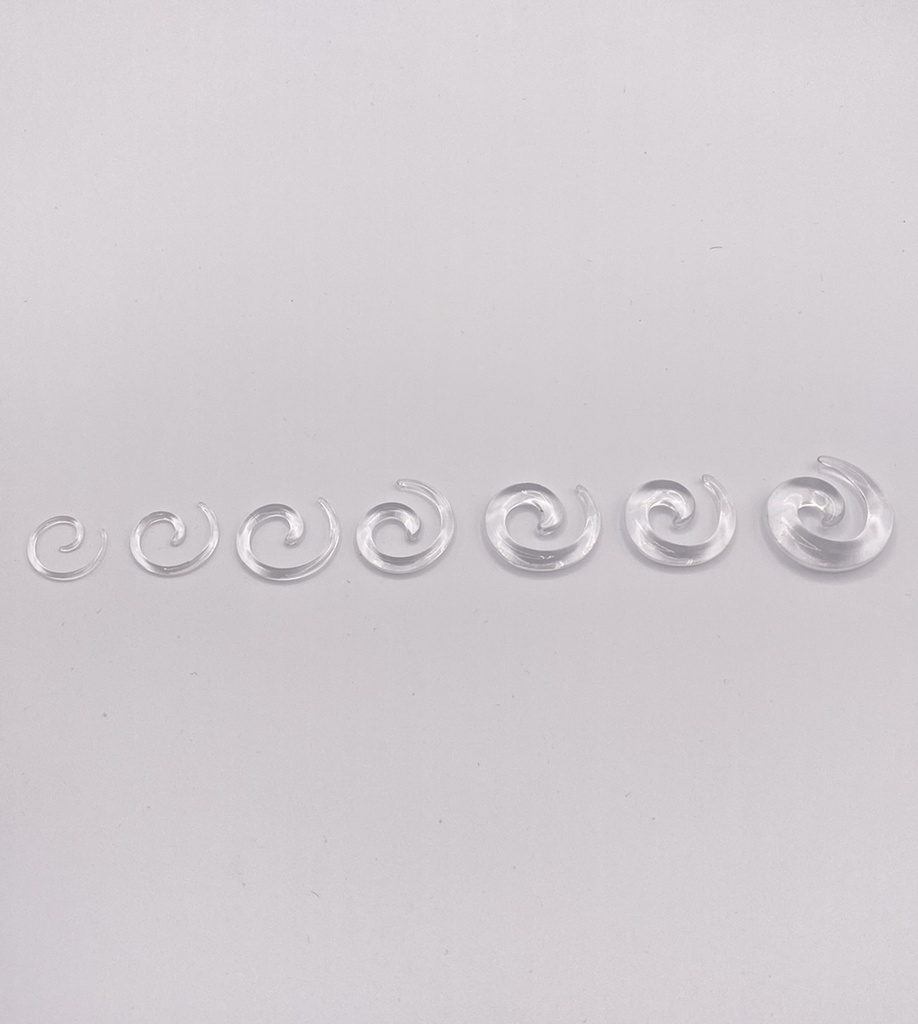 Ecarteur spirale du 1.6 au 8mm transparent