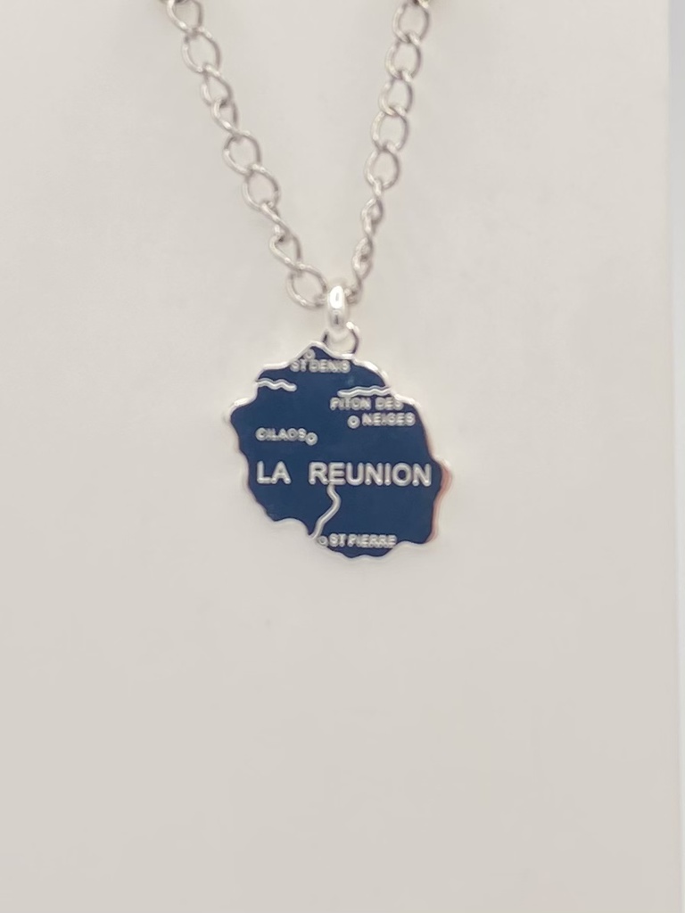 pendentif Réunion 20mm argent