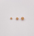 Bille acier or rose 316L 1.6mm