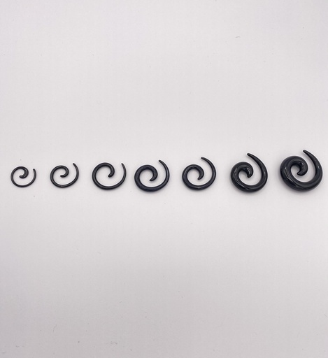 Ecarteur spirale du 1.6 au 8mm noir