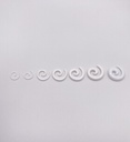 Ecarteur spirale du 1.6 au 8mm blanc