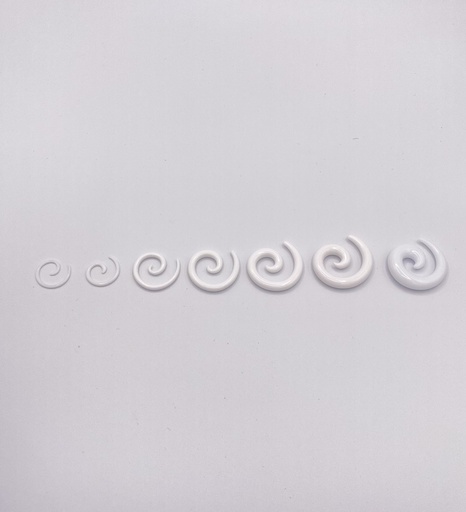 Ecarteur spirale du 1.6 au 8mm blanc