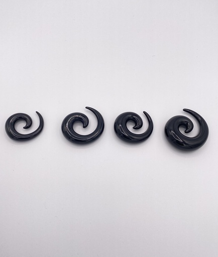 Ecarteur spirale du 10 au 16mm noir