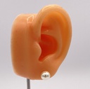 Puce d'oreille imitation perle 8mm à l'unité