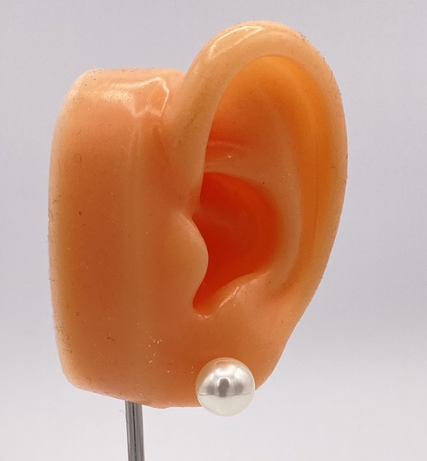 Puce d'oreille imitation perle 10mm à l'unité