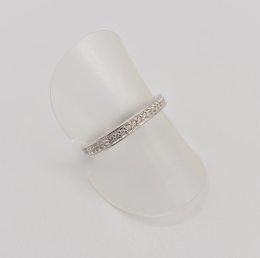 Bague argent strass micro-sertis tour complet